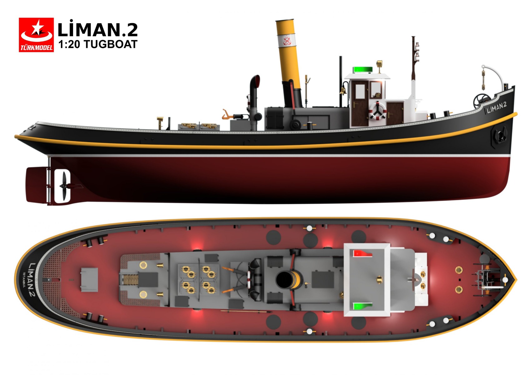 Turk Model Liman 2 Sleepboot kit 1/20