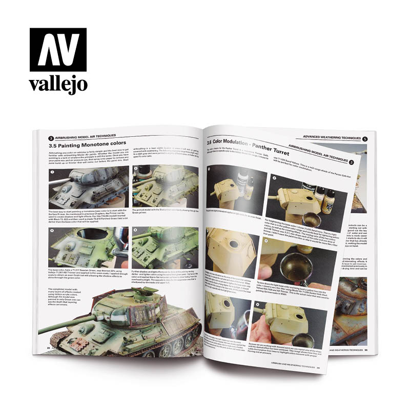 Vallejo Airbrushing and Weathering Techniques Book By Rob Ferreira