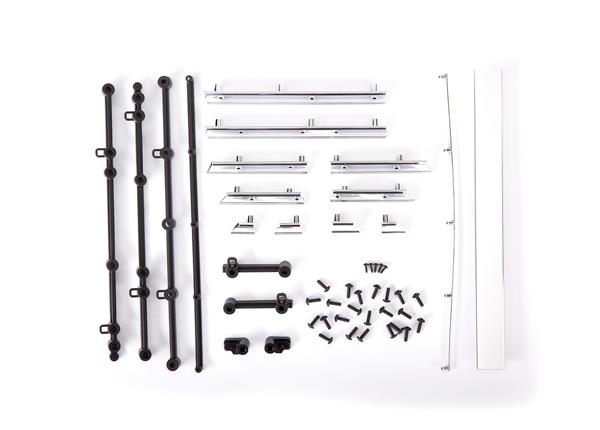 Traxxas Side trim Chevrolet Blazer (1972) left & right/ rear trim upper & lower/ retainers left right & rear/ 2.6x8 BCS (23)/ 1.6x5 BCS (self-tapping) (5) (fits #9111 body)