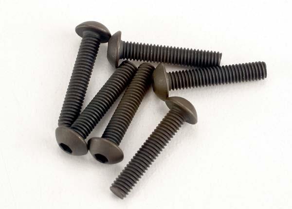 Traxxas Screws 3x15mm button-head machine (hex drive) (6)