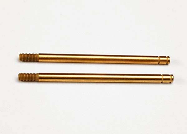 Traxxas Shock Shafts, hardened steel, titanium nitride coated (xx-long) (2)