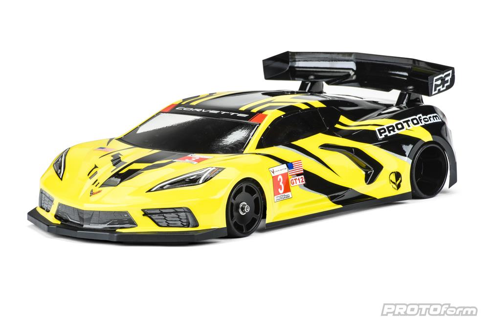 Protoform Chevrolet Corvette C8 Clear Body for GT12 1/12