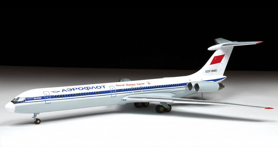 Zvezda Civil airliner IL-62M 1/144