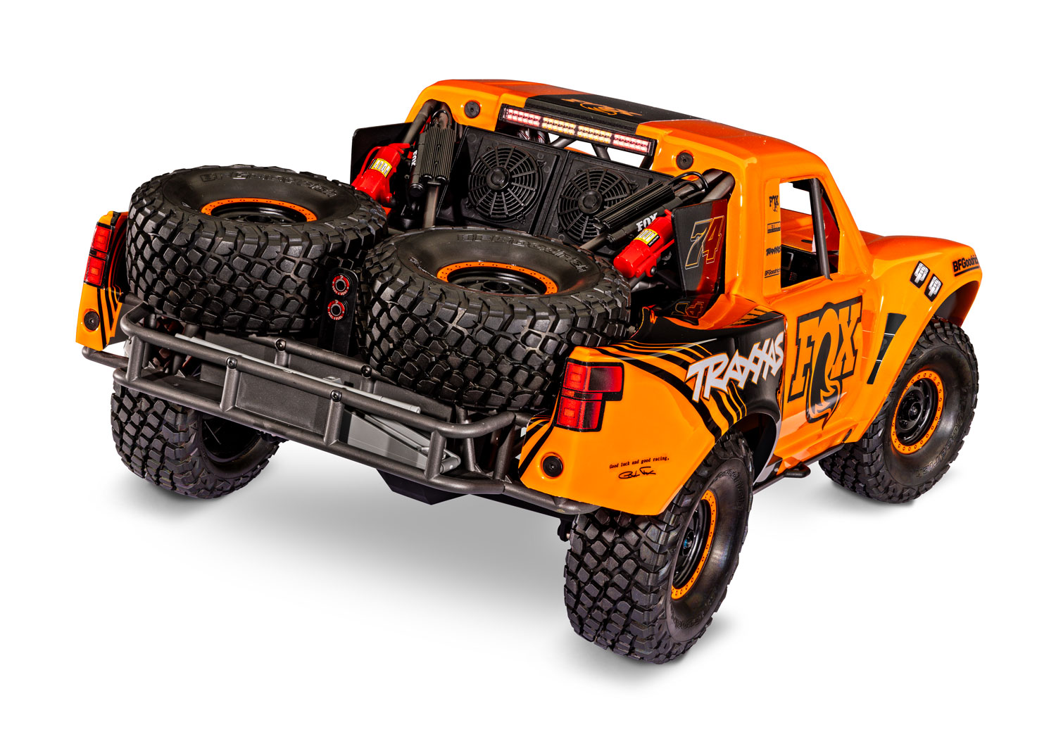 Traxxas Unlimited Desert Racer Pro-Scale 4WD incl. LED TQi VXL-6S FOX 1/8 Orange