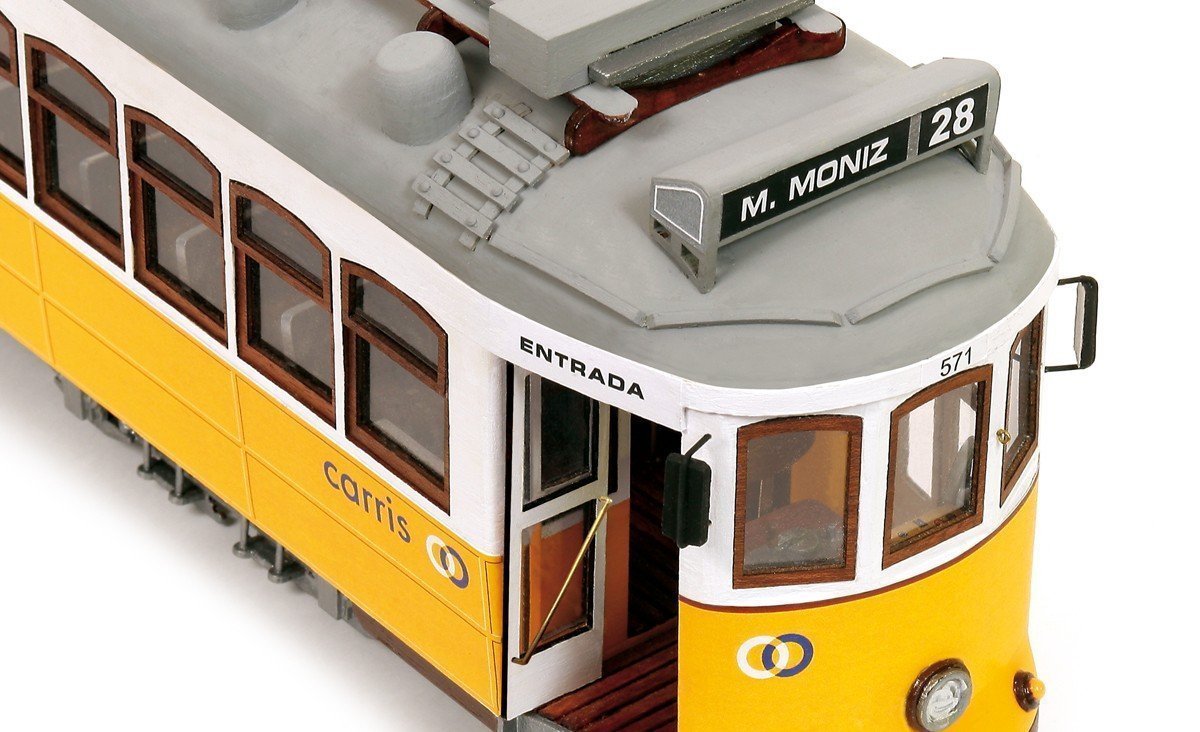 Occre Lisboa Tram Houten Bouwdoos 1/24