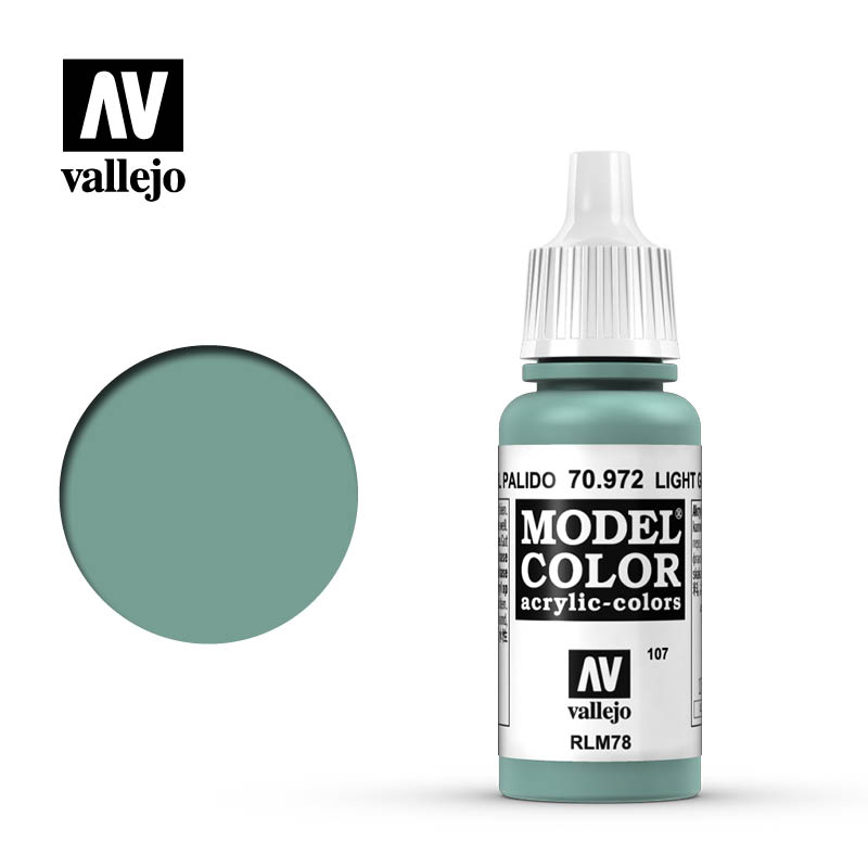 70972 Vallejo Light Green Blue Model Color 17ml