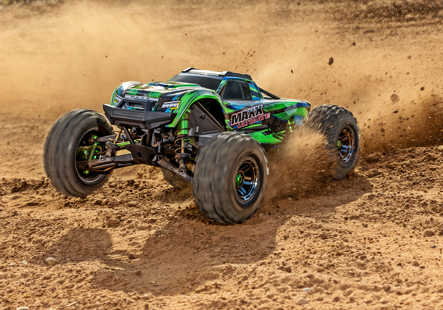 Traxxas Maxx Ultimate 4WD Brushless Electric Monster Truck VXL-4S TQi Green 1/8