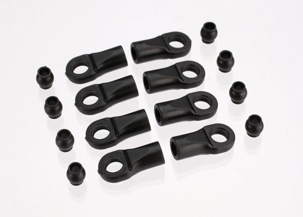 Traxxas Rod ends (8)/ hollow balls (8) (fits 1/16 and 1/18 accessory suspension links)