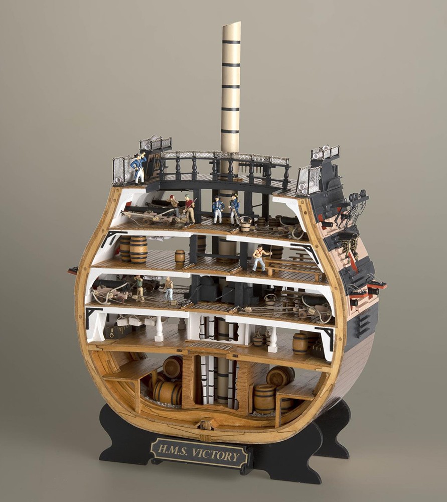 Artesania Latina HMS Victory Cross-Section kit van een Houten Scheepsmodel 1/72