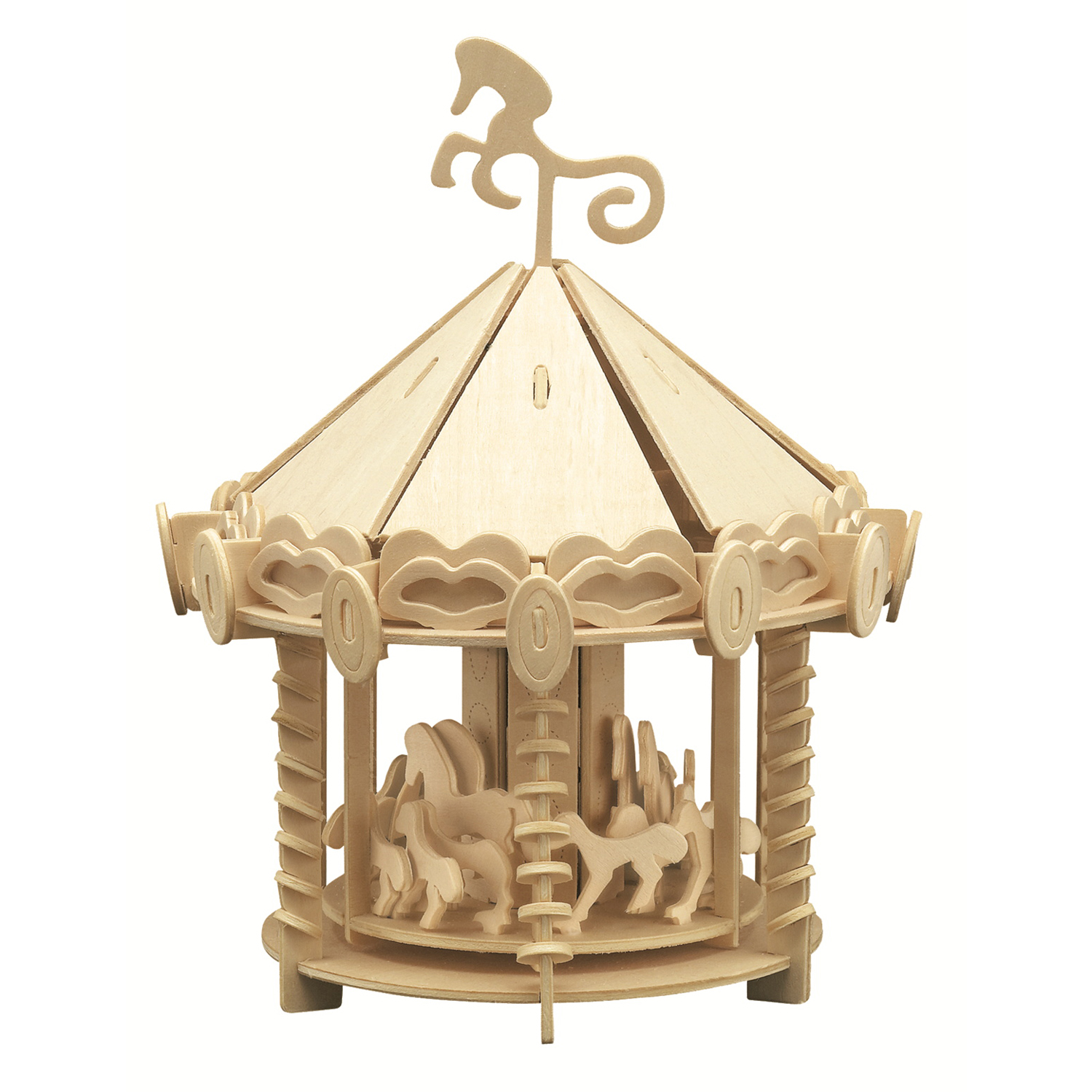 Pebaro Houten Bouwset Carousel