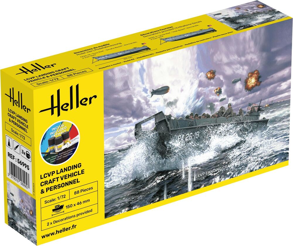 Heller Starter Kit LCVP Landing Craft Vehicle & Personnel 1/72