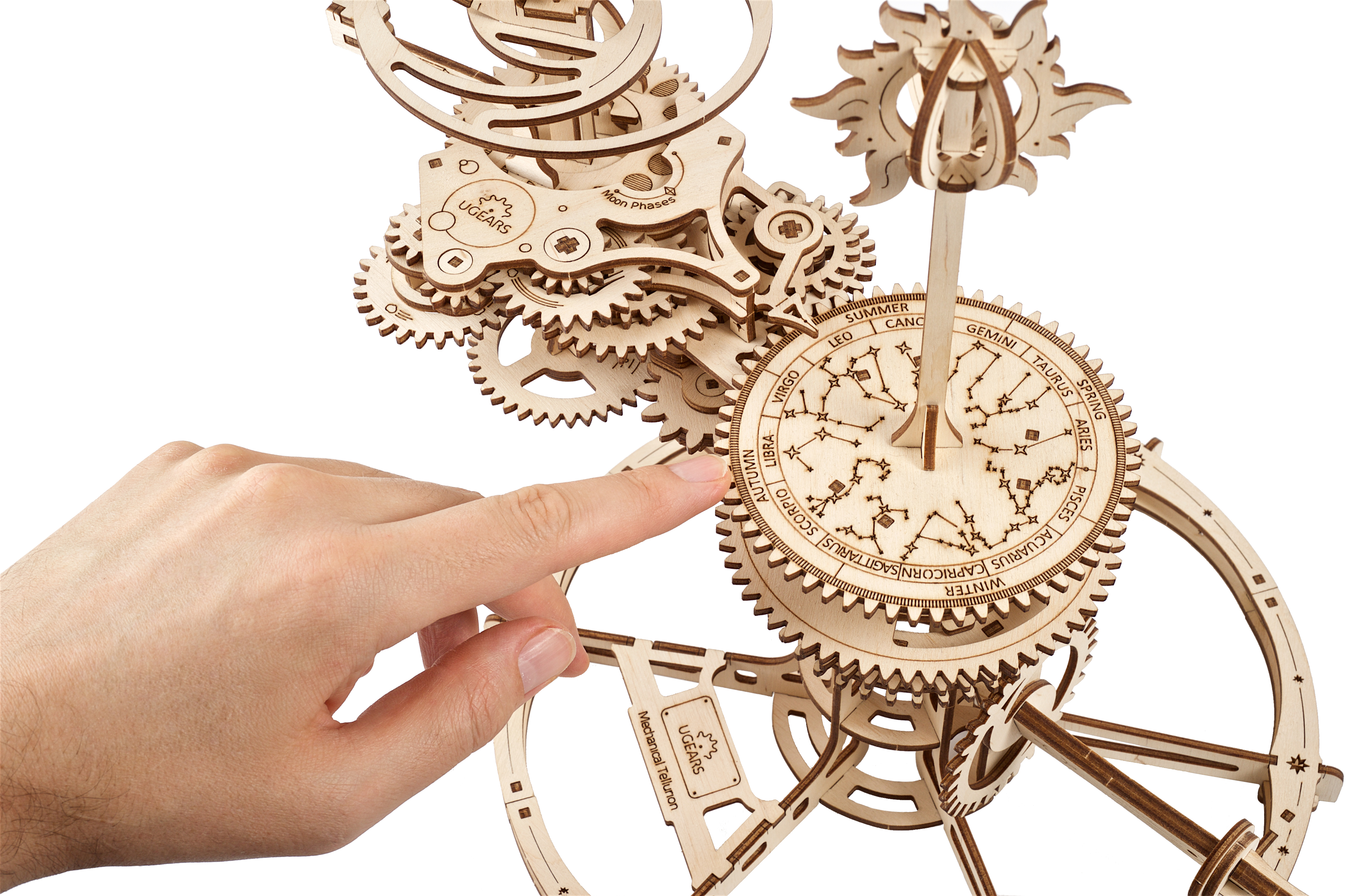 U-Gears Mechanisch Tellurium houten bouwpakket