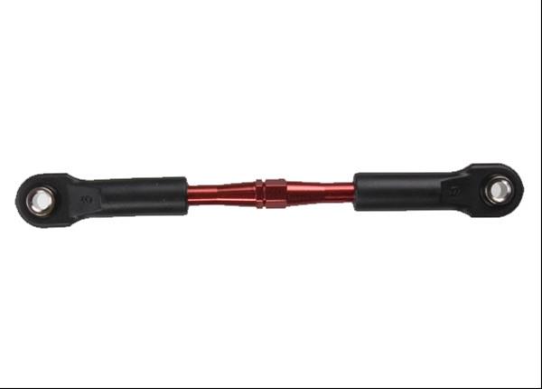 Traxxas Turnbuckle, aluminum (red-anodized), camber link, rear, 49mm (1) (assembled with rod ends & hollow balls) (See part 3741X for complete camber link set)