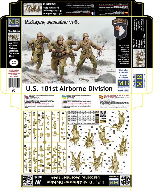 Master Box U.S. 101st Airborne Division Bastogne December 1944 1/35