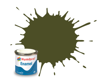 155 Olive Drab enamel flat 14ml Humbrol