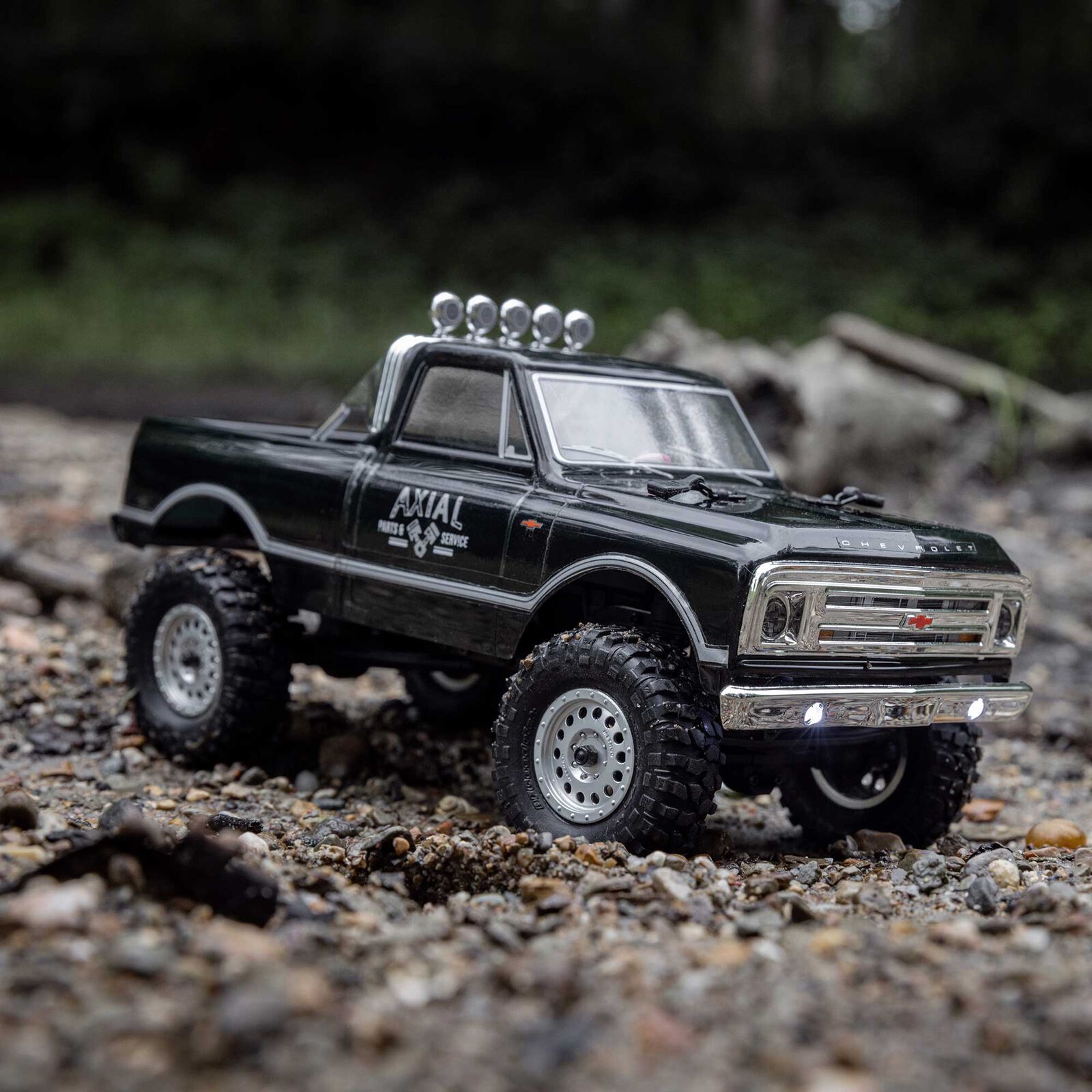 Axial SCX24 1967 Chevrolet C10 4WD Truck Brushed RTR Black 1/24