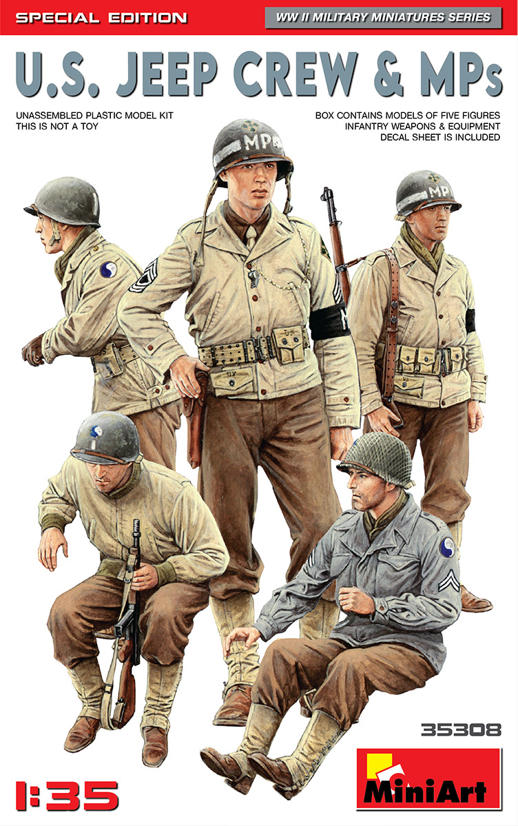 MiniArt U.S. Jeep Crew & MPs. Special Edition 1/35
