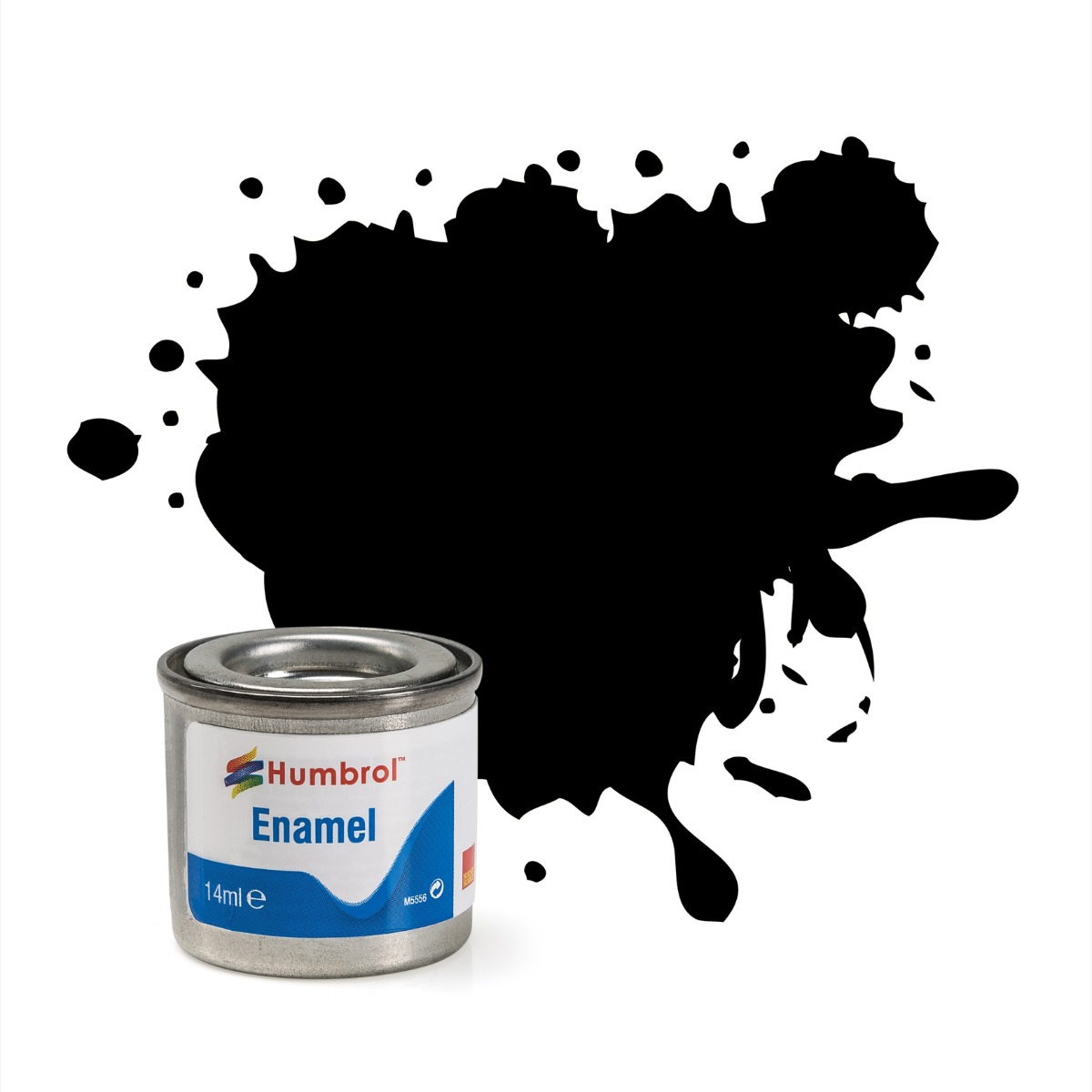 33 Black enamel flat 14ml Humbrol