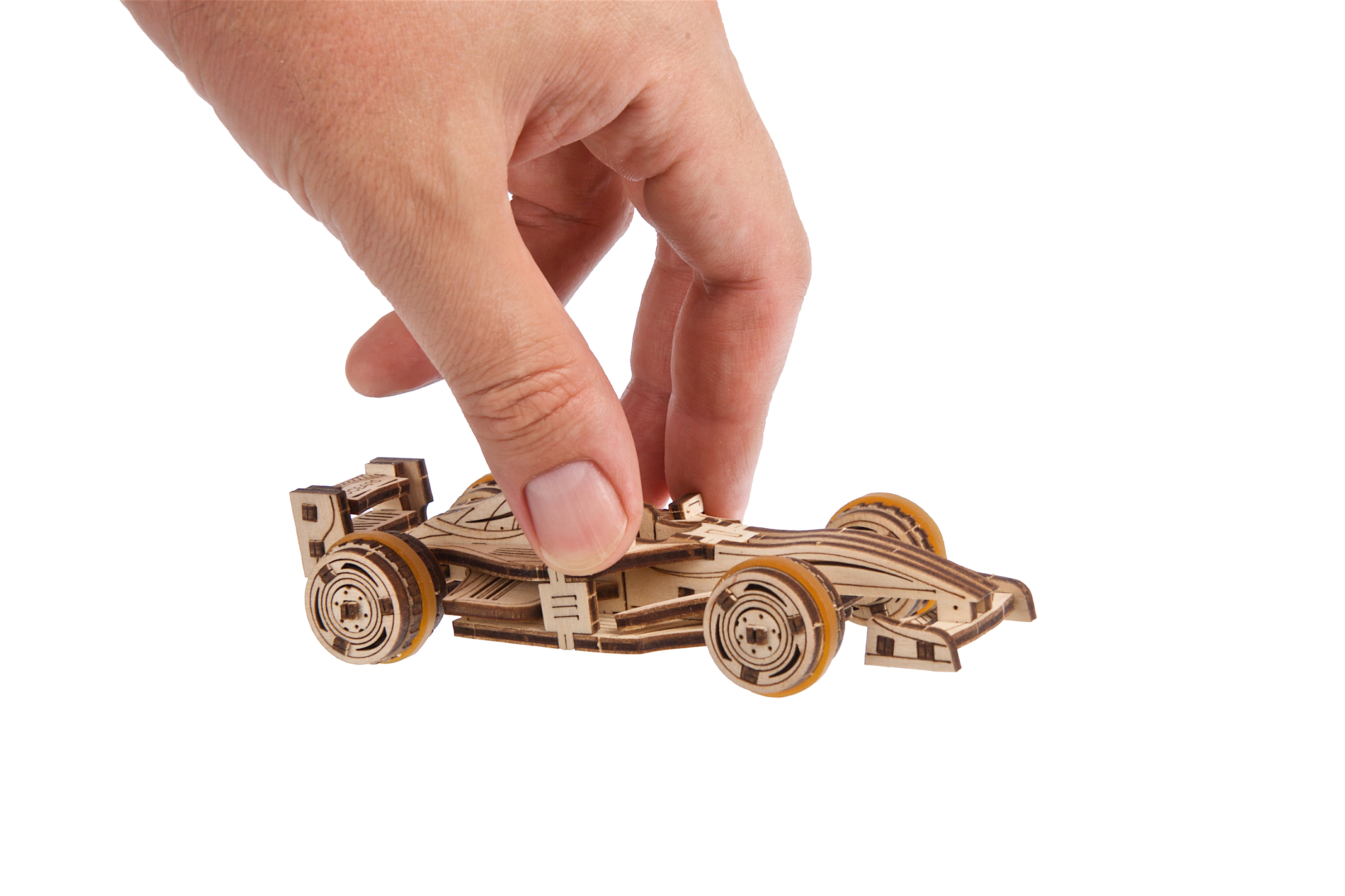 U-Gears Compact Racer mechanisch houten bouwpakket