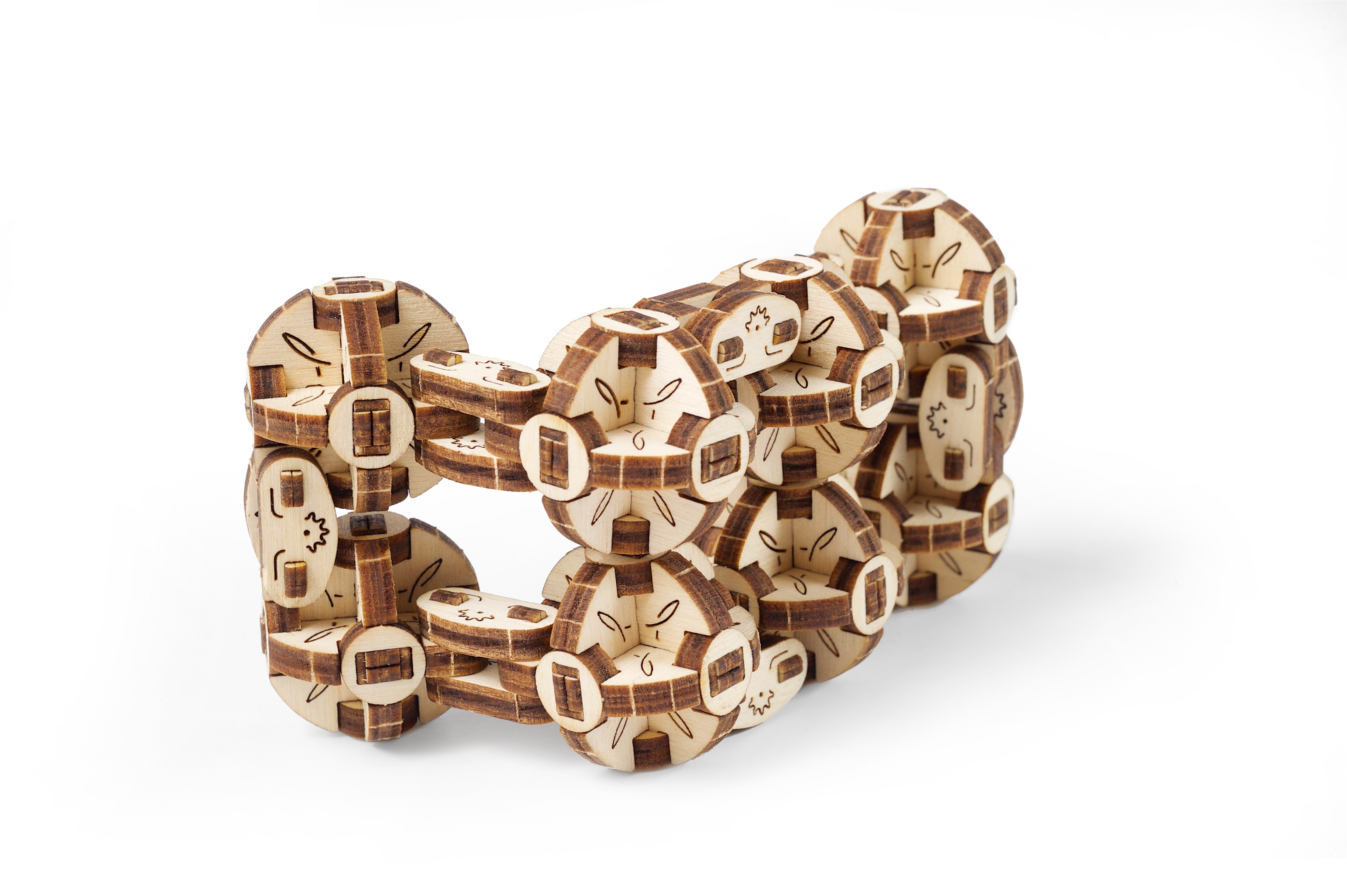 U-Gears Flexi-Cubus mechanisch houten bouwpakket