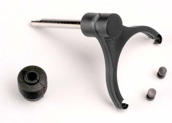 Traxxas Shift Fork-Shaft/ Shift Fork Pads (2)/ Rubber Shift Shaft Seal