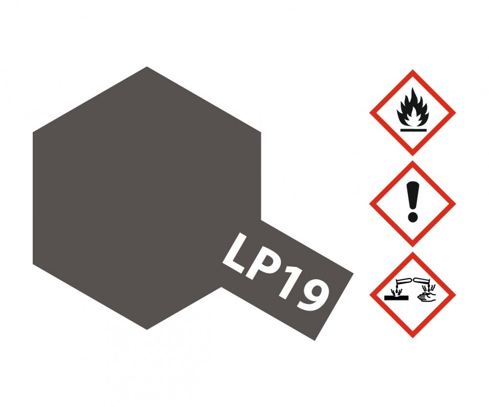 LP19 Potje Gun Metal brillant 10ml Tamiya