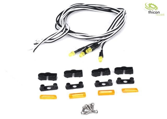 Thicon Side marker lights with LED 2 Volt 12 mAh (4) 1/14