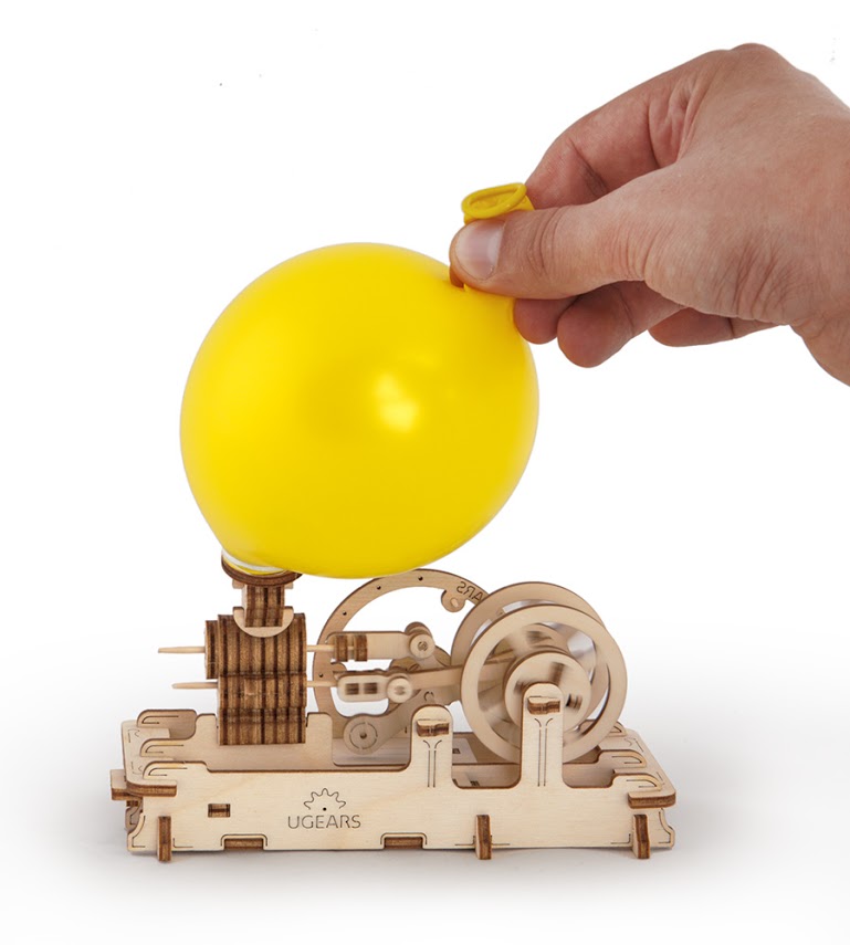 U-Gears Pneumatische Motor mechanisch houten bouwpakket