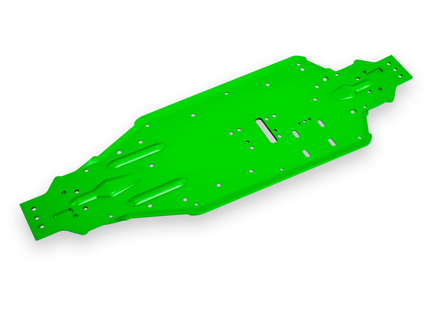 Traxxas Chassis, Sledge®, aluminum (green-anodized)