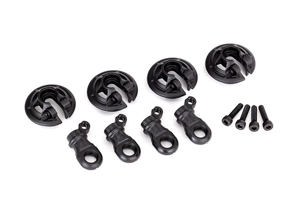 Traxxas Spring Retainers Lower (captured) (4)/ 2.5x10 CS (4)