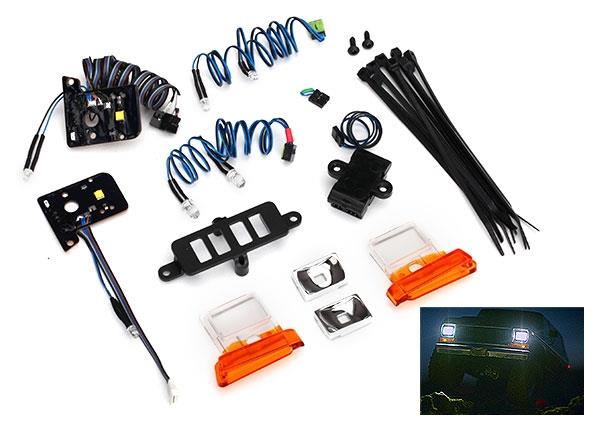 Traxxas LED light set (contains headlights tail lights side marker lights and distribution block) (fits # 8010 body, requires #8028 power supply)