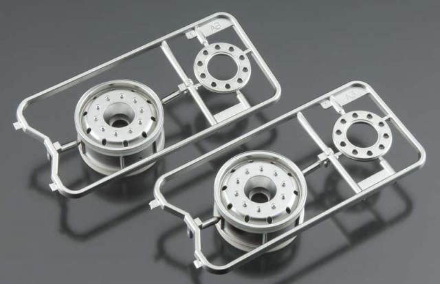 Tamiya Metal-Plated Wheels 30mm width Matte Finish (2)
