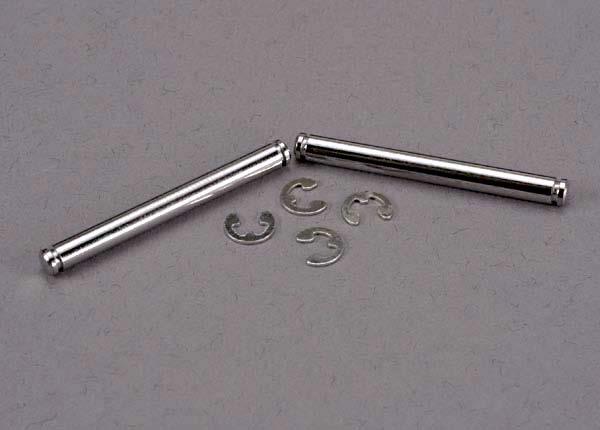 Traxxas Suspension pins 31.5mm chrome (2) w/ E-clips (4)