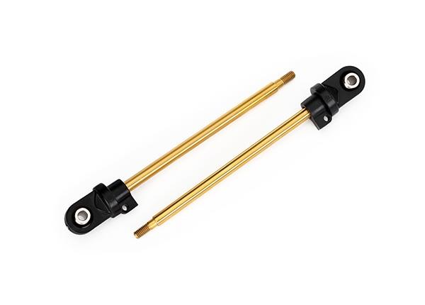 Traxxas Shaft, GTX shock TiN-coated (2) (assembled with rod ends and steel hollow balls)
