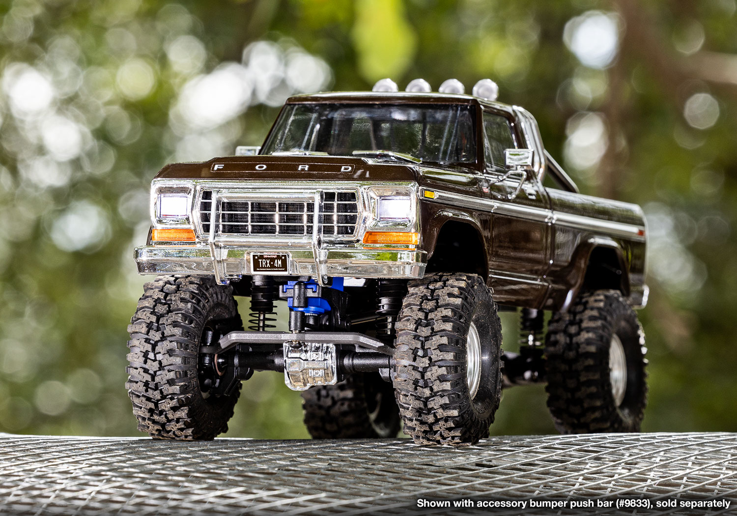Traxxas TRX-4M High Trail Ford F-150 Ranger XLT Truck 4WD Electric Scale and Trail Crawler with TQ 1/18 Brown