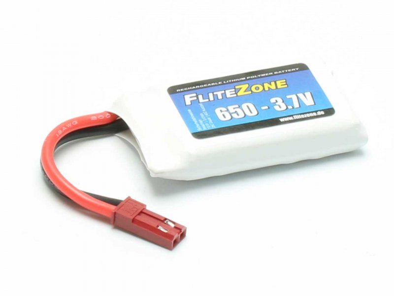 FliteZone 3.7 Volt 650mAh 30C LiPo Accu