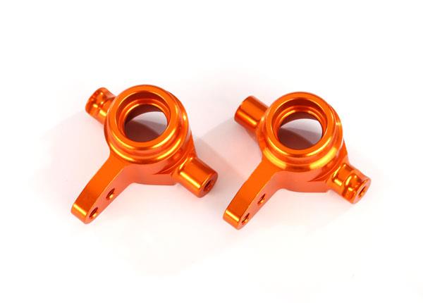 Traxxas Steering blocks 6061-T6 aluminum (orange-anodized) left & right