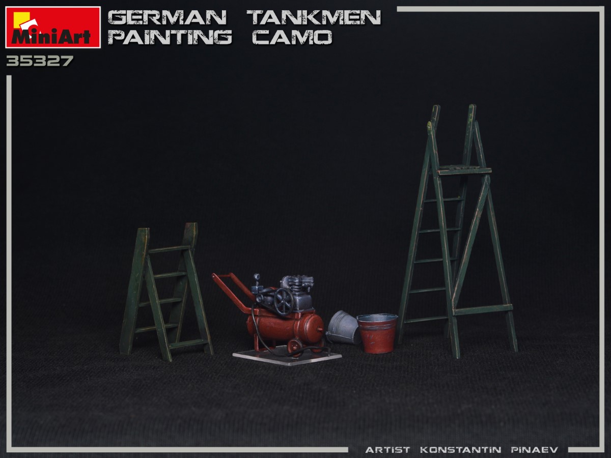 MiniArt German Tankmen Painting Camo 1/35