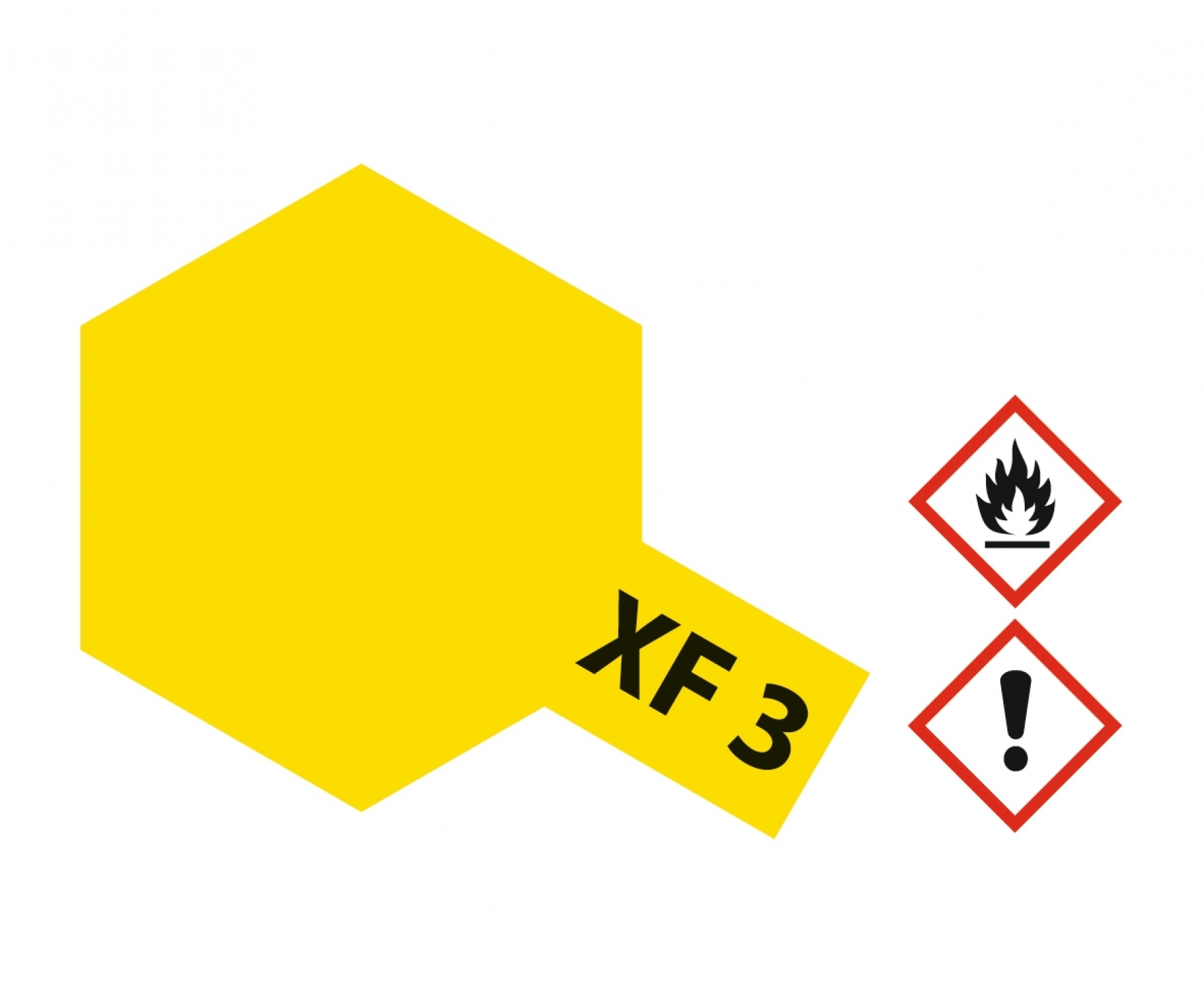 XF3 Potje Yellow flat 23ml Tamiya