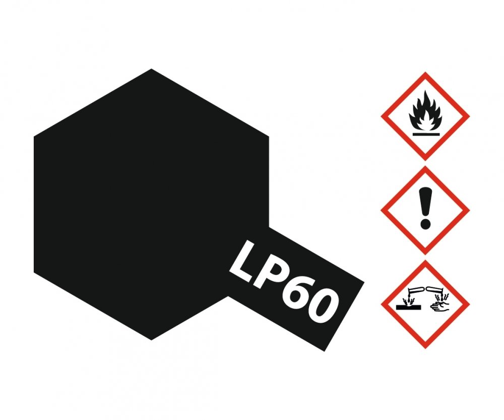 LP60 Potje NATO Black flat 10ml Tamiya