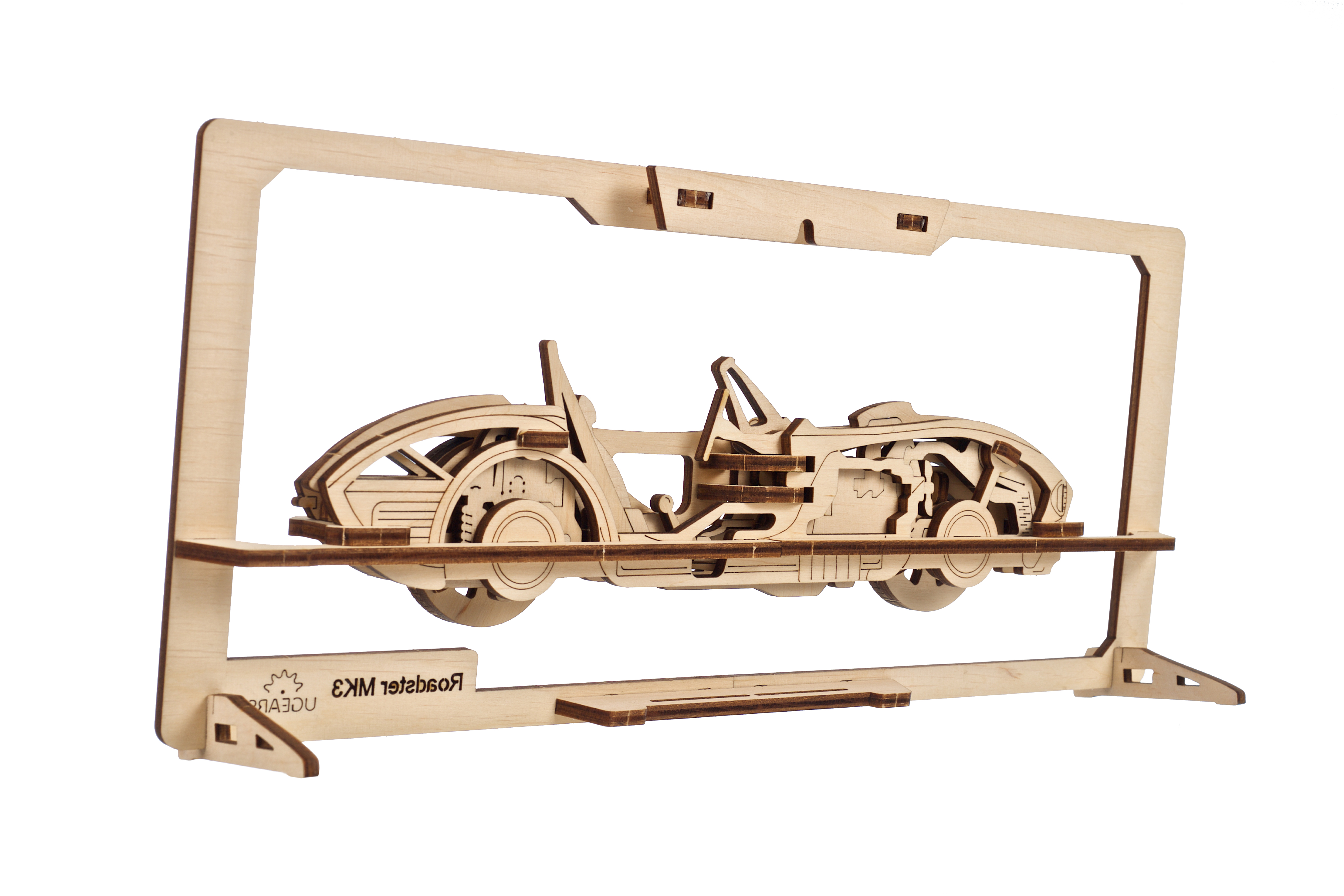 U-Gears 2.5D Puzzle Roadster MK3 mechanisch houten bouwpakket