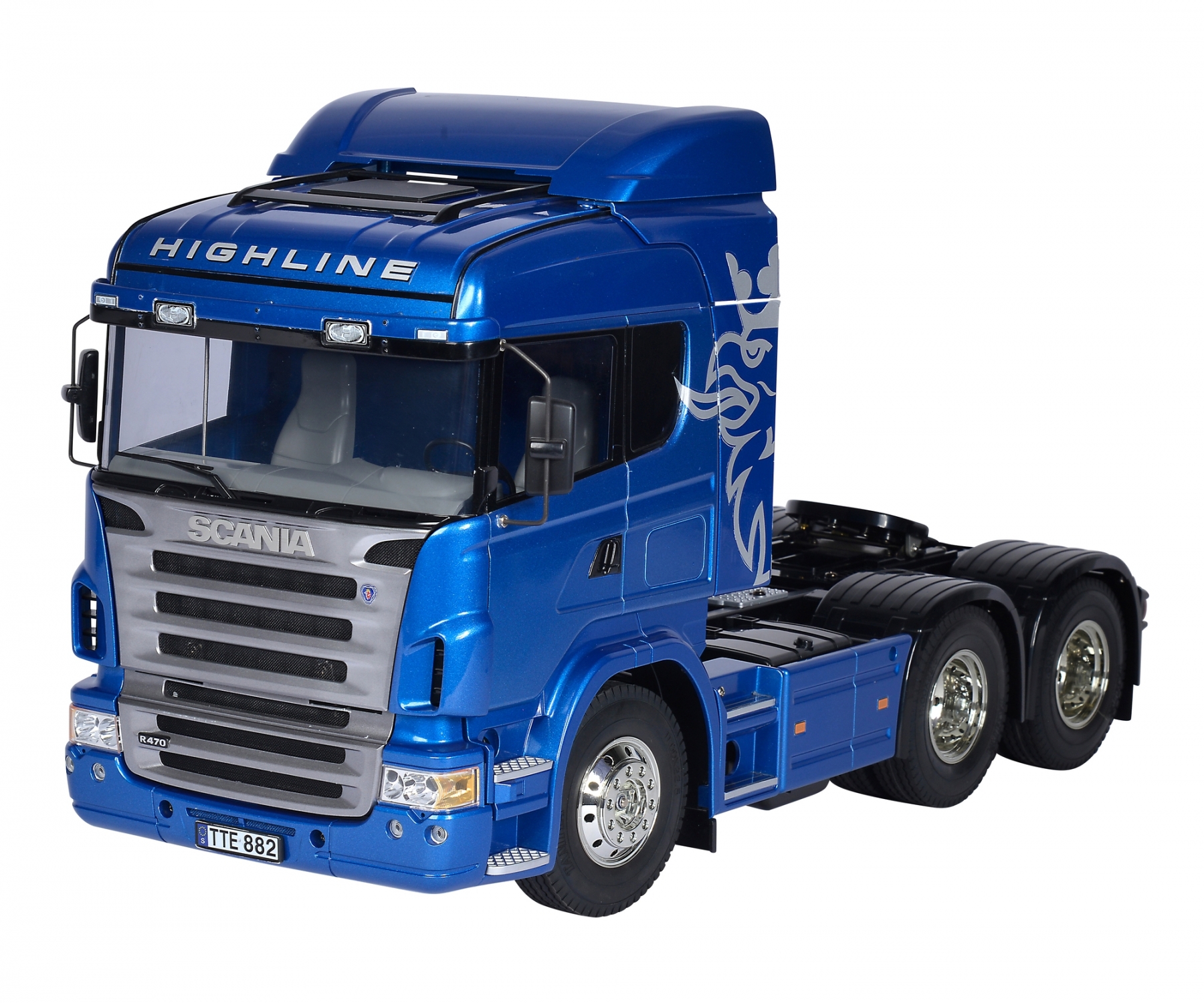 Tamiya	Scania R620 6x4 Highline Blue Edition R/C Truck Kit 1/14