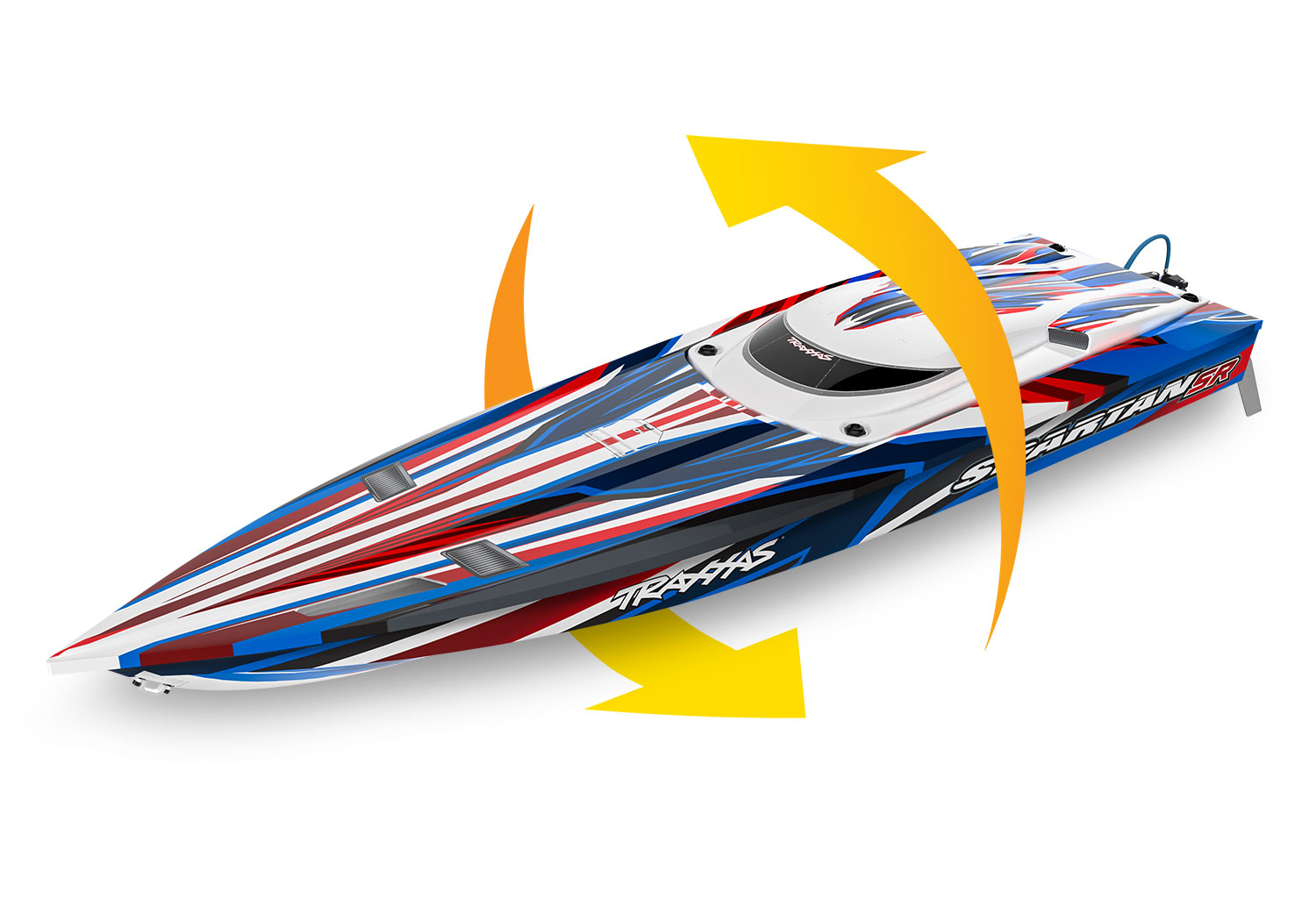 Traxxas Spartan SR36 Brushless Race Boat TQi TSM RED