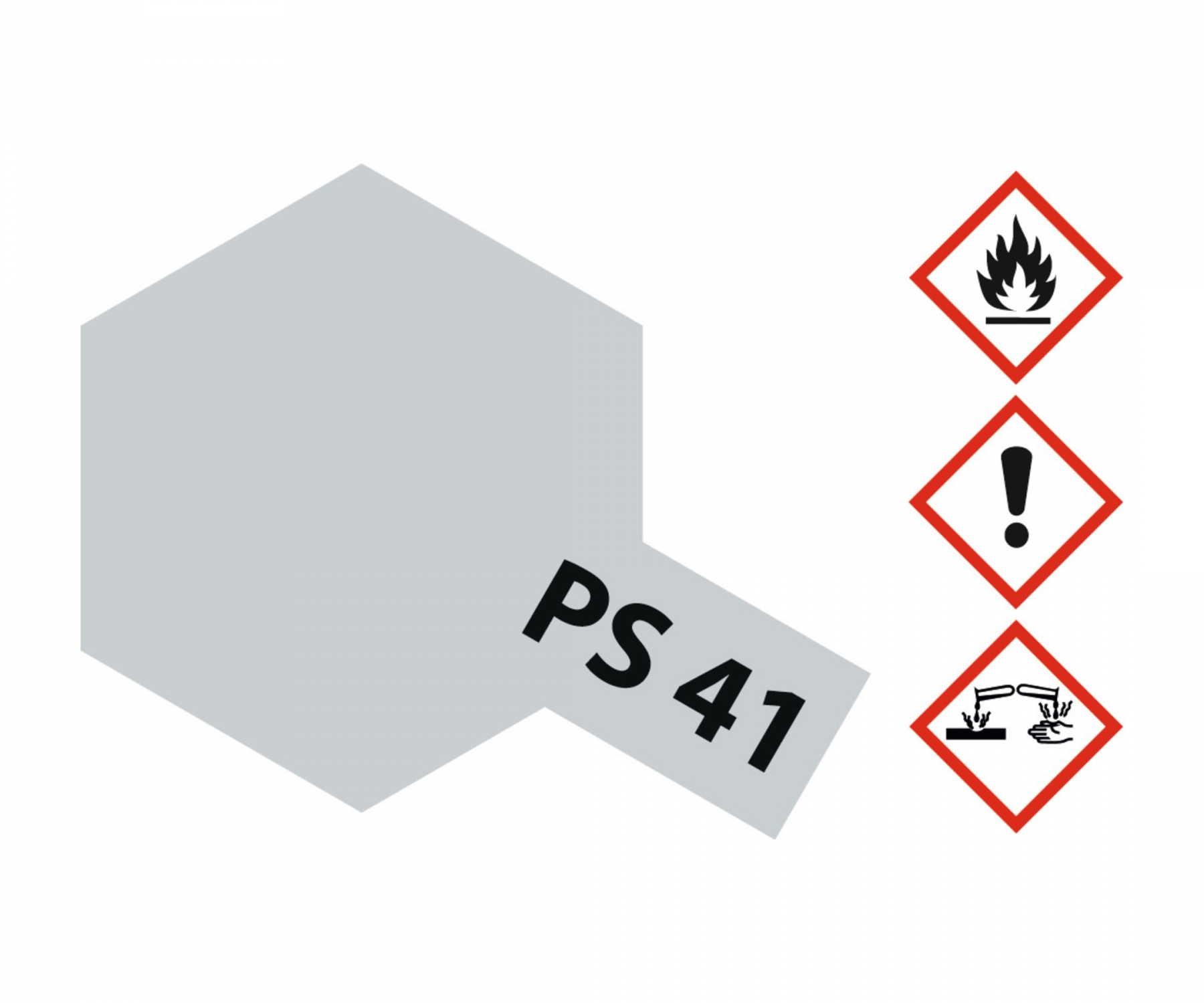 PS41 Spray Bright Silver brillant 100ml Tamiya