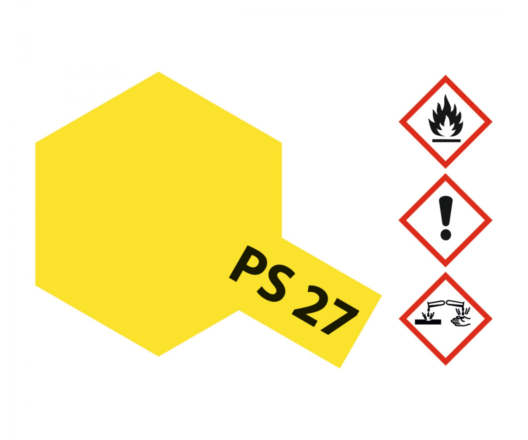 PS27 Spray Fluorescent Yellow brillant 100ml Tamiya