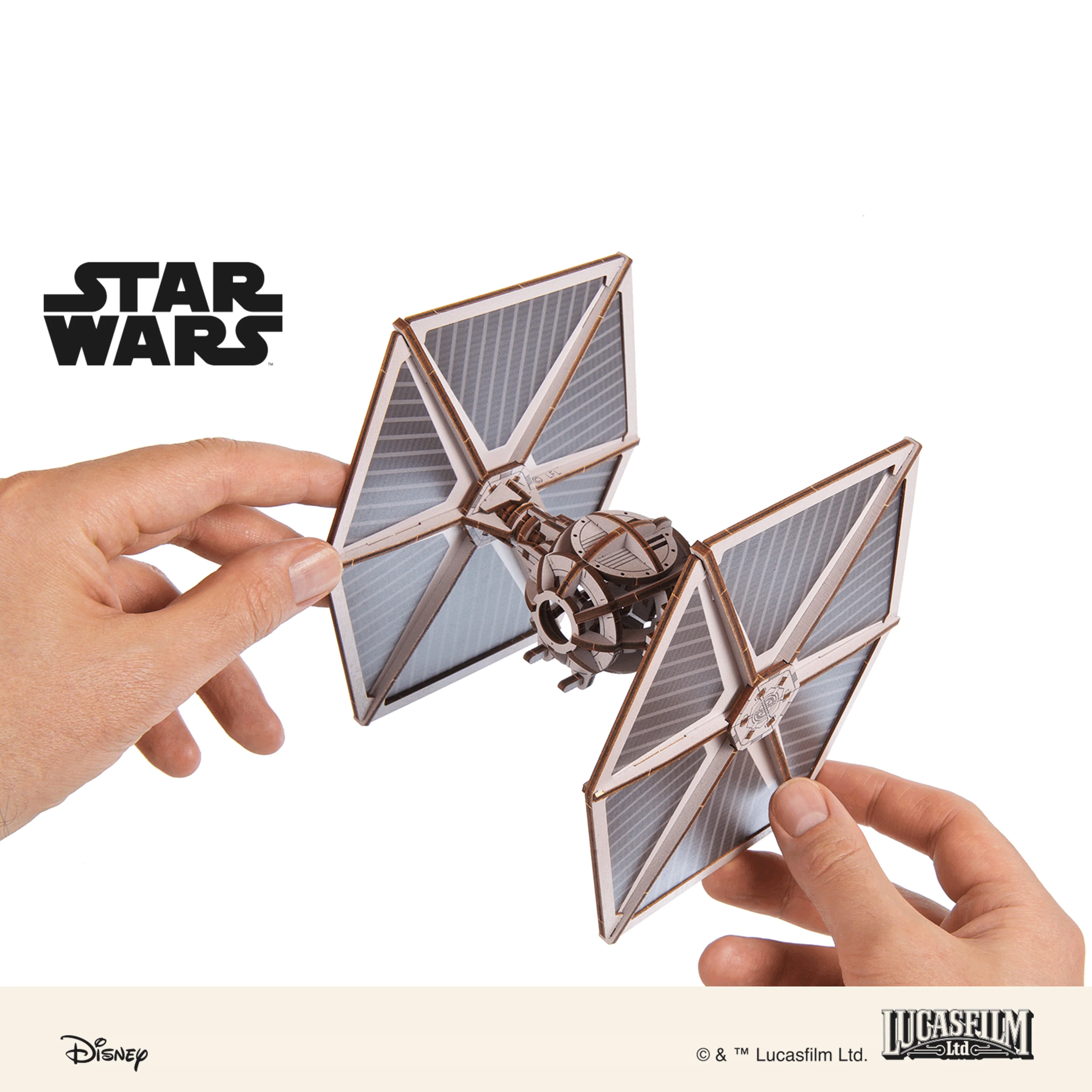 U-Gears Tie Fighter Star Wars mechanisch houten bouwpakket