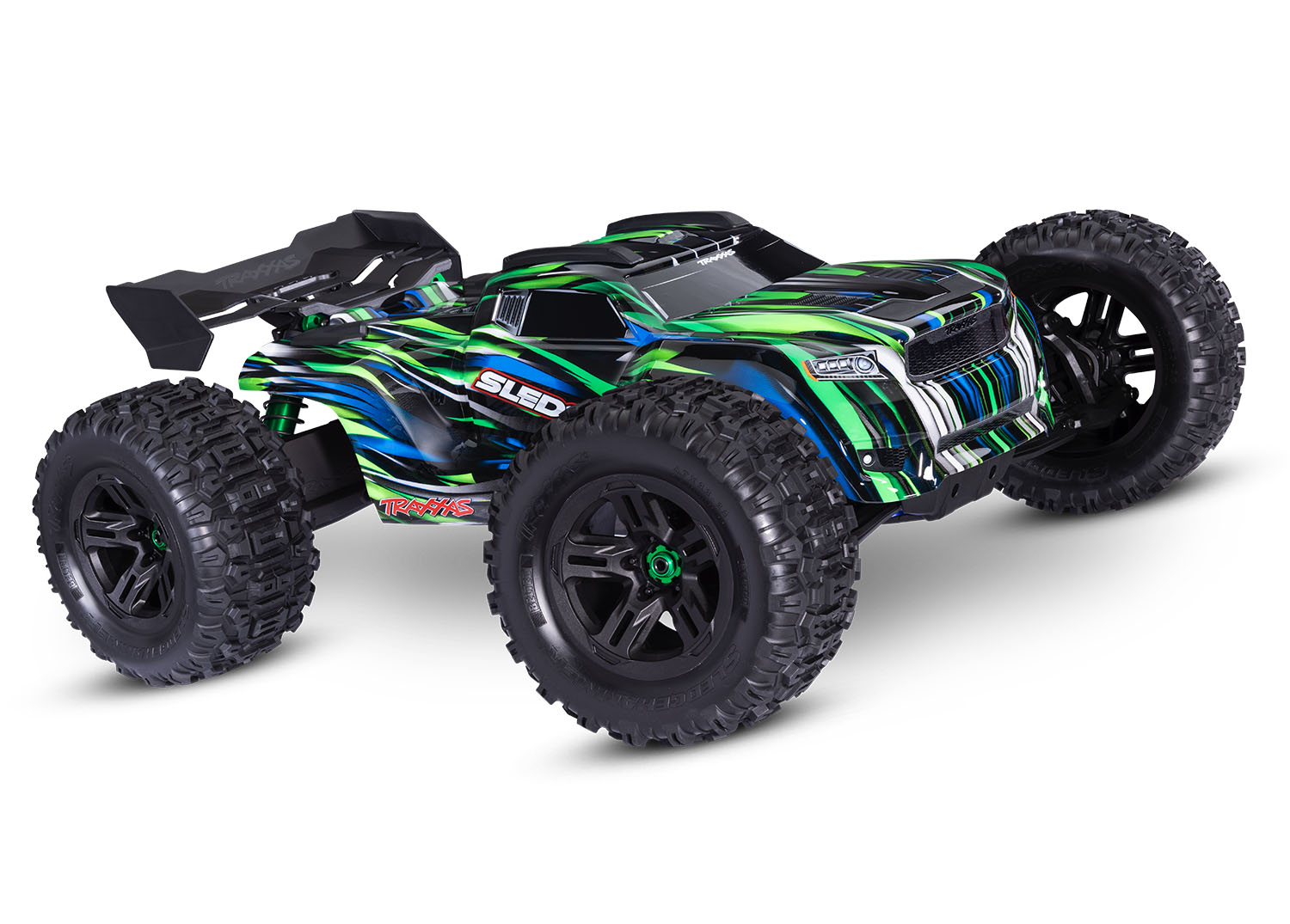 Traxxas Sledge V2 Belted Brushless 6S Off-Road Truggy 1/8 4WD TSM RTR Green