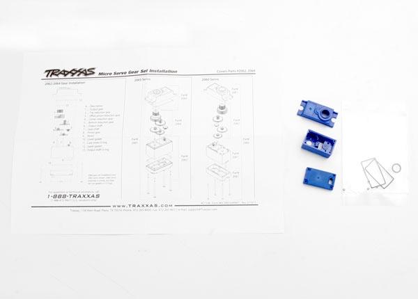 Traxxas Servo case/gaskets (for 2065 waterproof sub-micro servo)