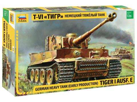 Zvezda Tiger I Ausf. E - German Heavy Tank (Early Production) 1/35