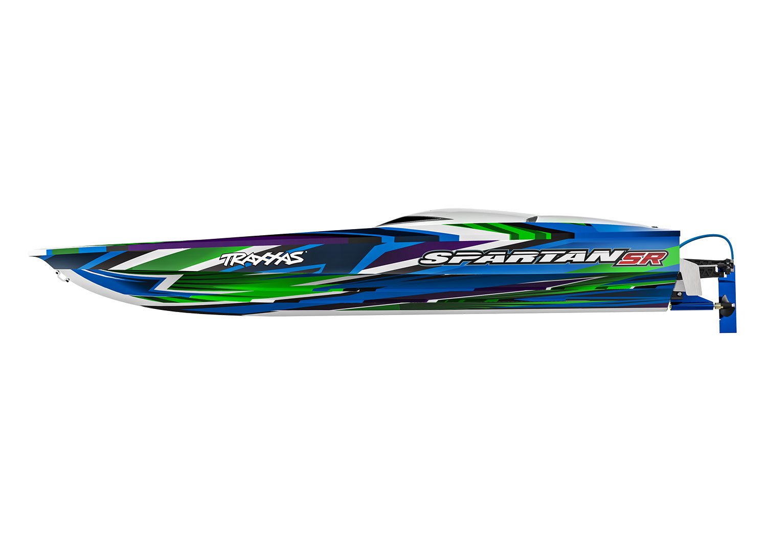 Traxxas Spartan SR36 Brushless Race Boat TQi TSM GREEN